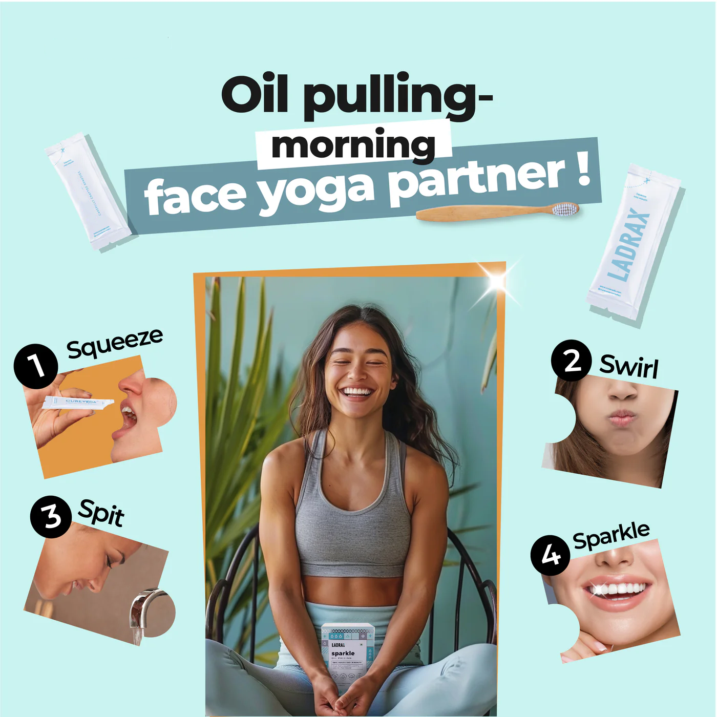 Ladrax Sparkle : Oil Pulling with Coconut Oil