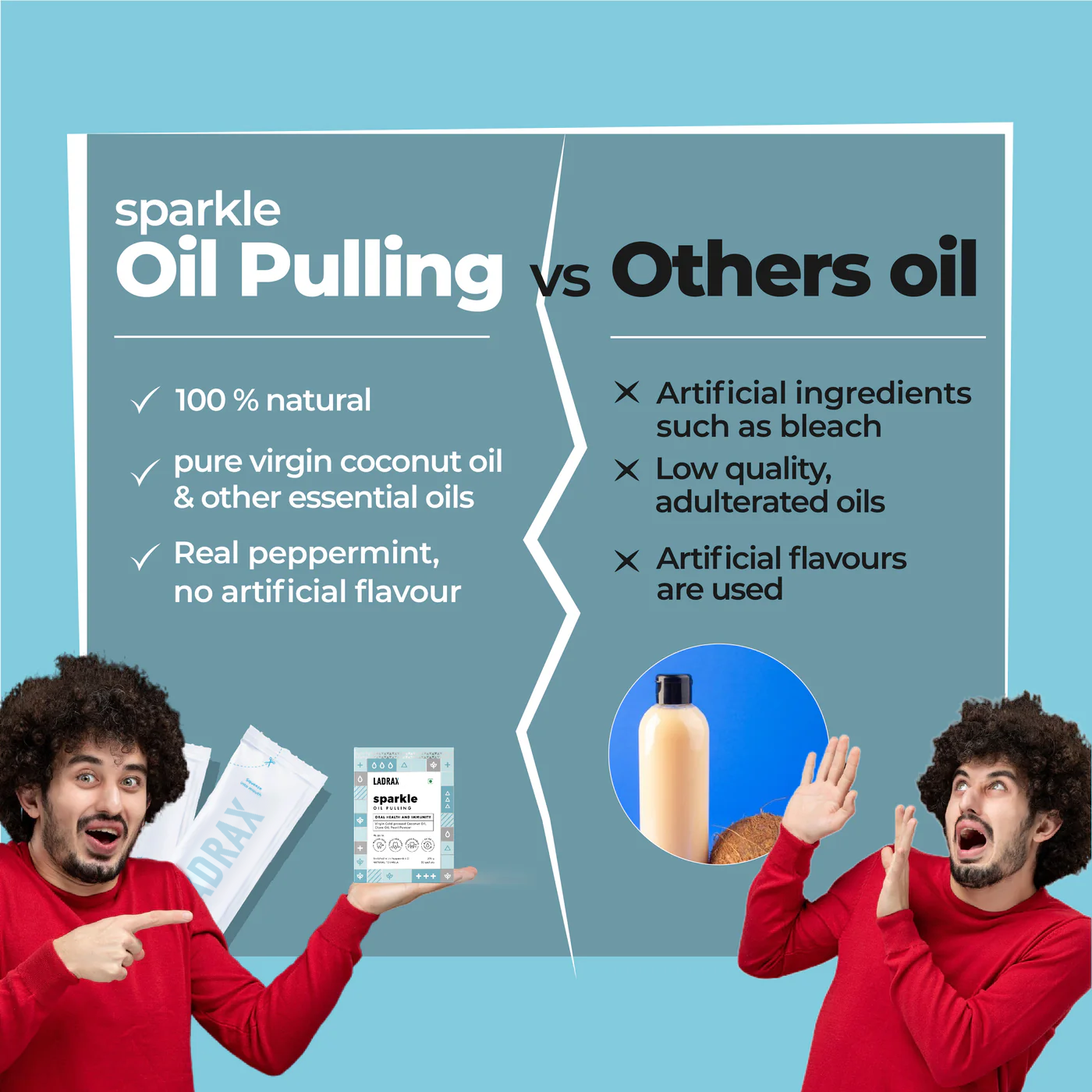 Ladrax Sparkle : Oil Pulling with Coconut Oil
