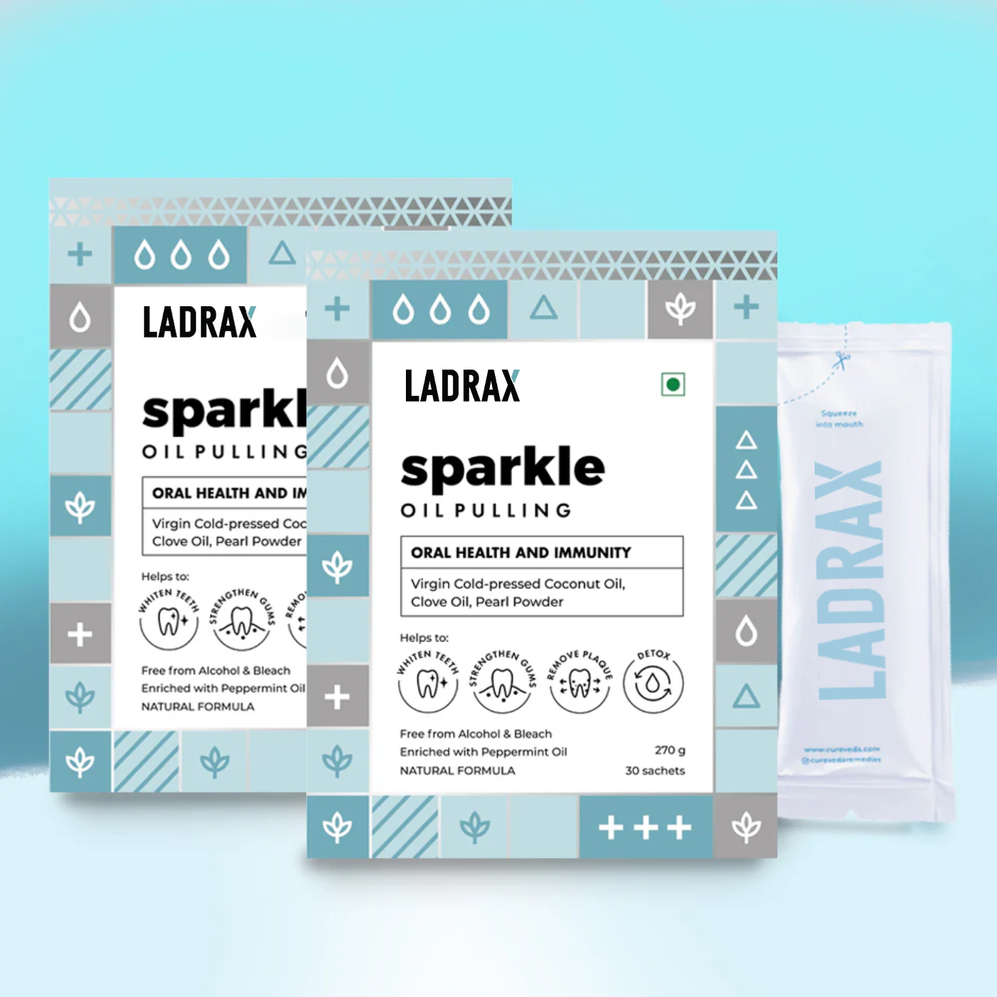 Ladrax Sparkle : Oil Pulling with Coconut Oil