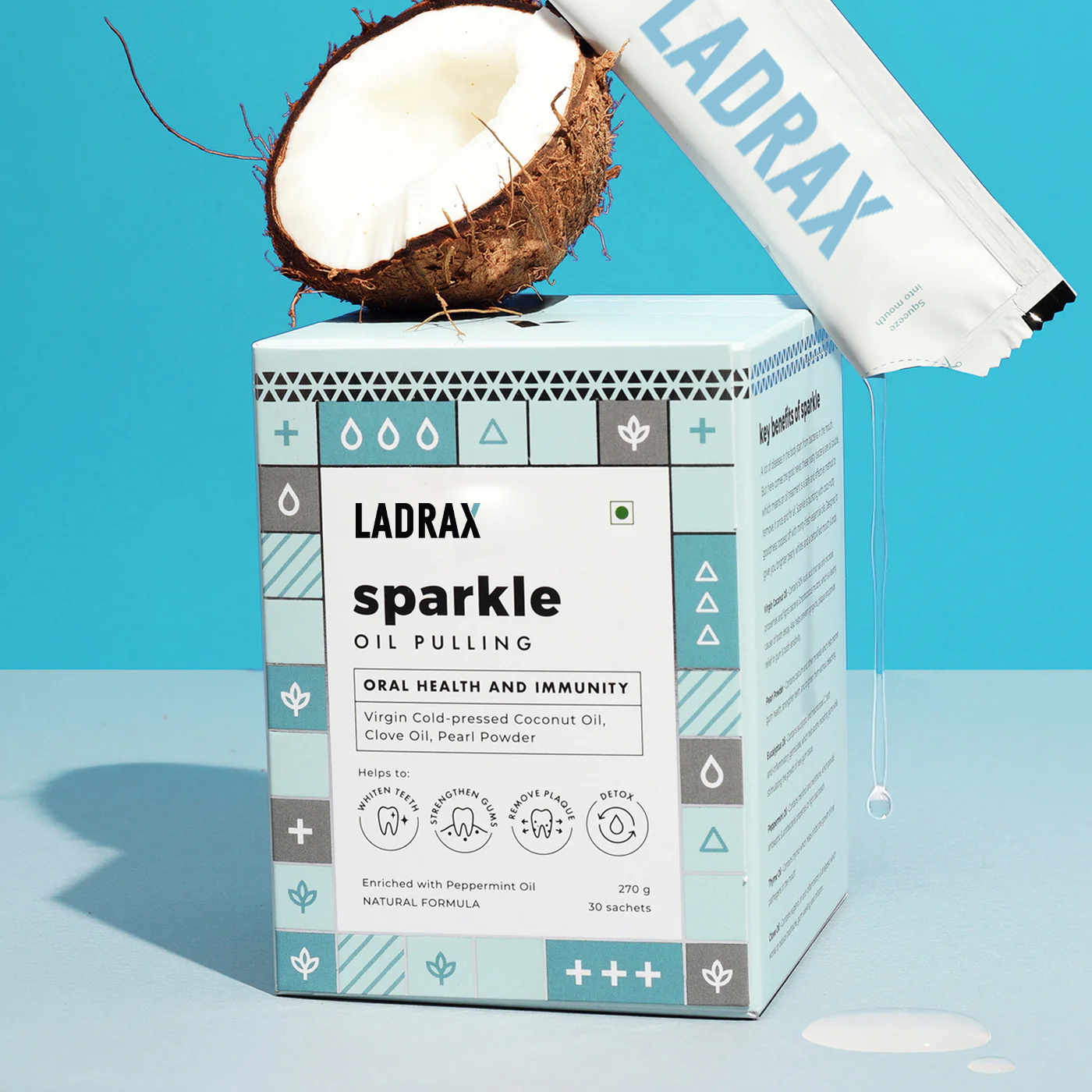 Ladrax Sparkle : Oil Pulling with Coconut Oil