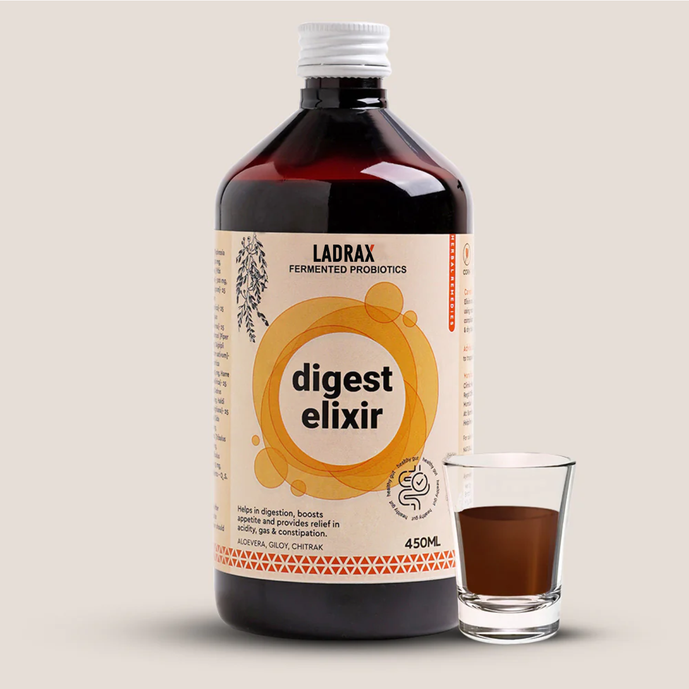 Ladrax Digest Elixir with Fermented Probiotics