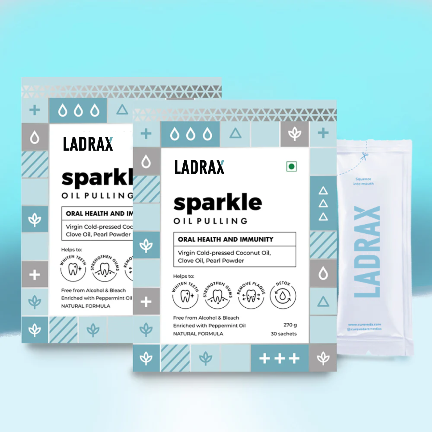 Ladrax Sparkle : Oil Pulling with Coconut Oil