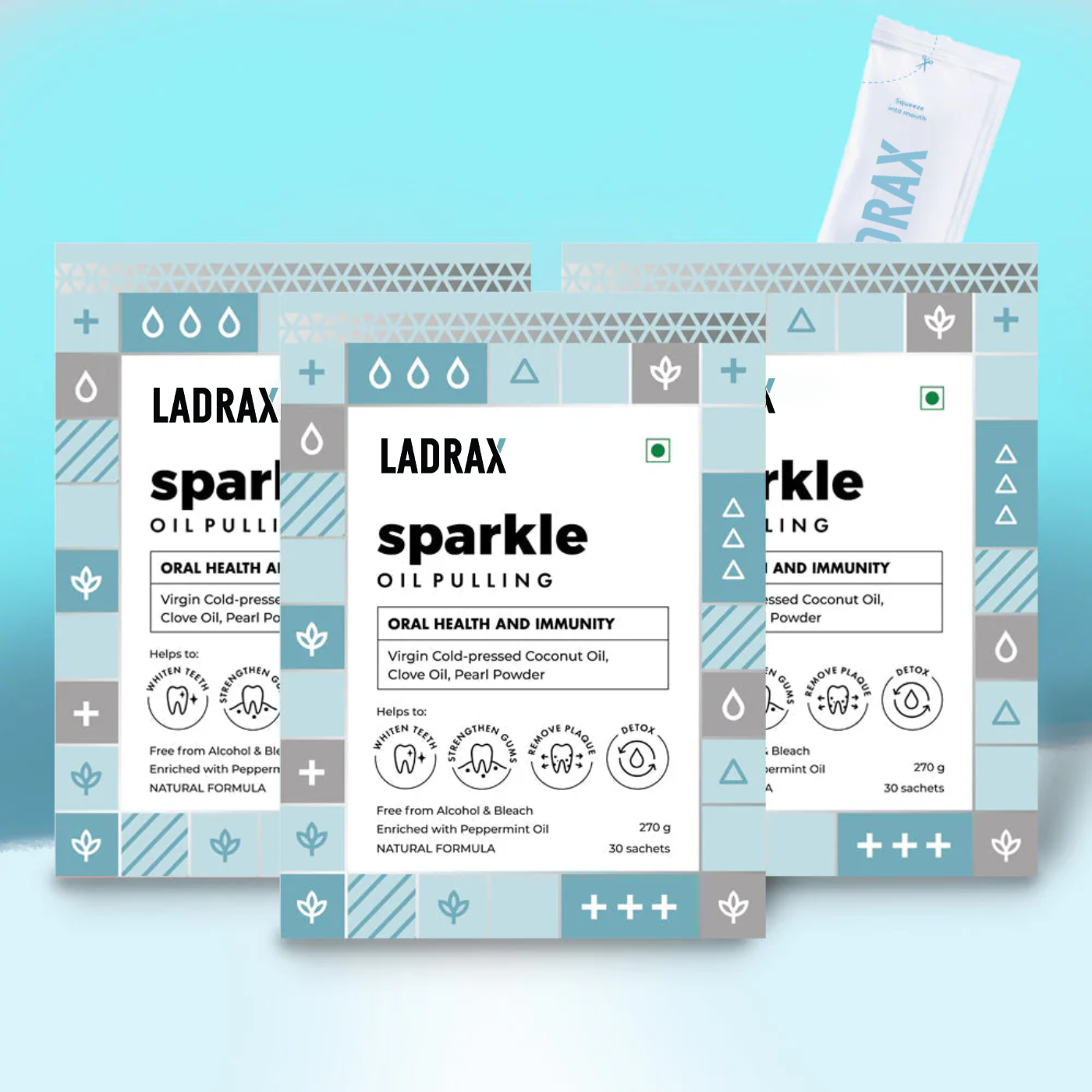 Ladrax Sparkle : Oil Pulling with Coconut Oil