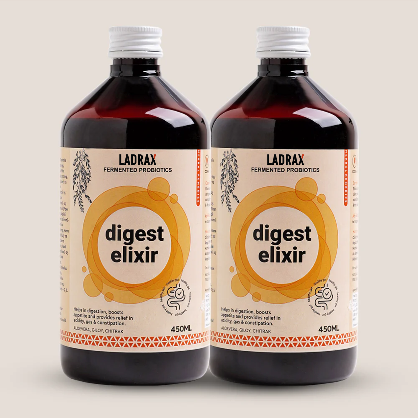 Ladrax Digest Elixir with Fermented Probiotics