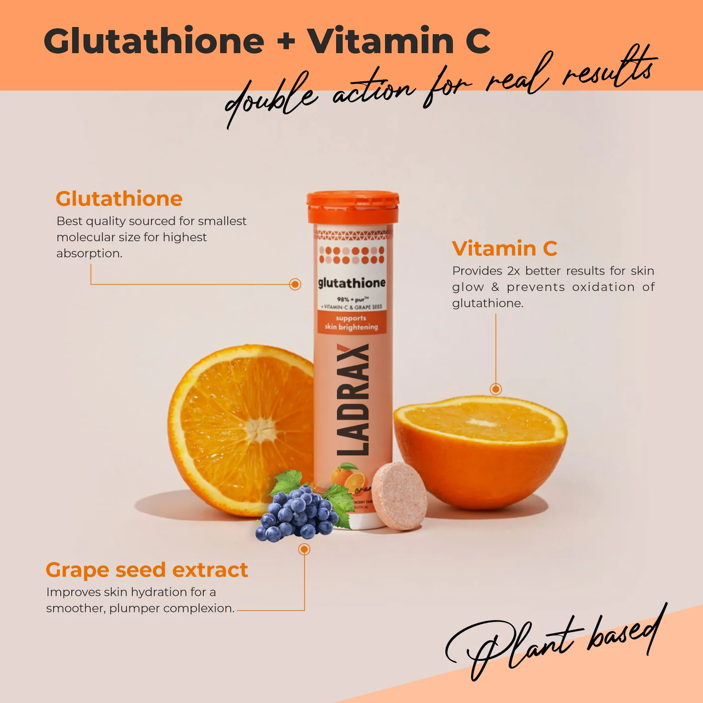 Ladrax Glutathione 98% + pur