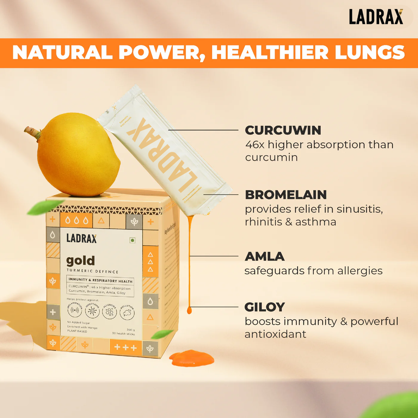 Ladrax Gold - Turmeric Defence