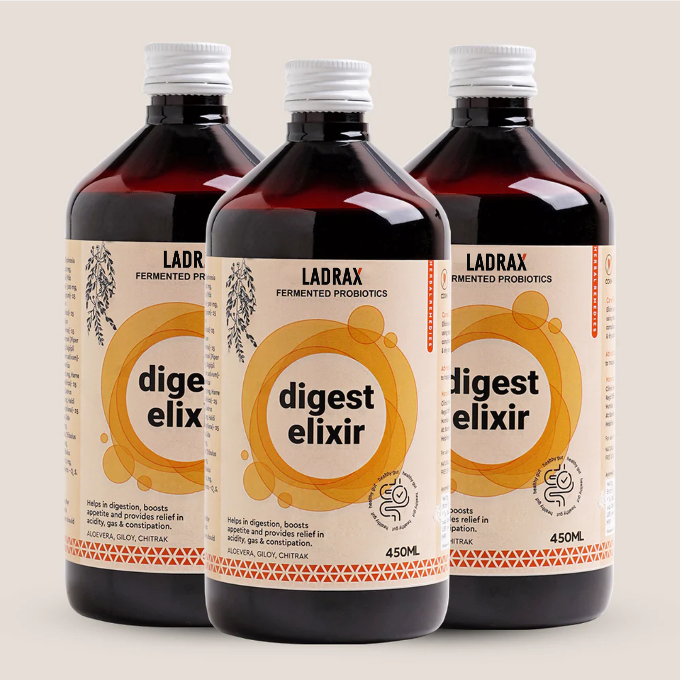 Ladrax Digest Elixir with Fermented Probiotics
