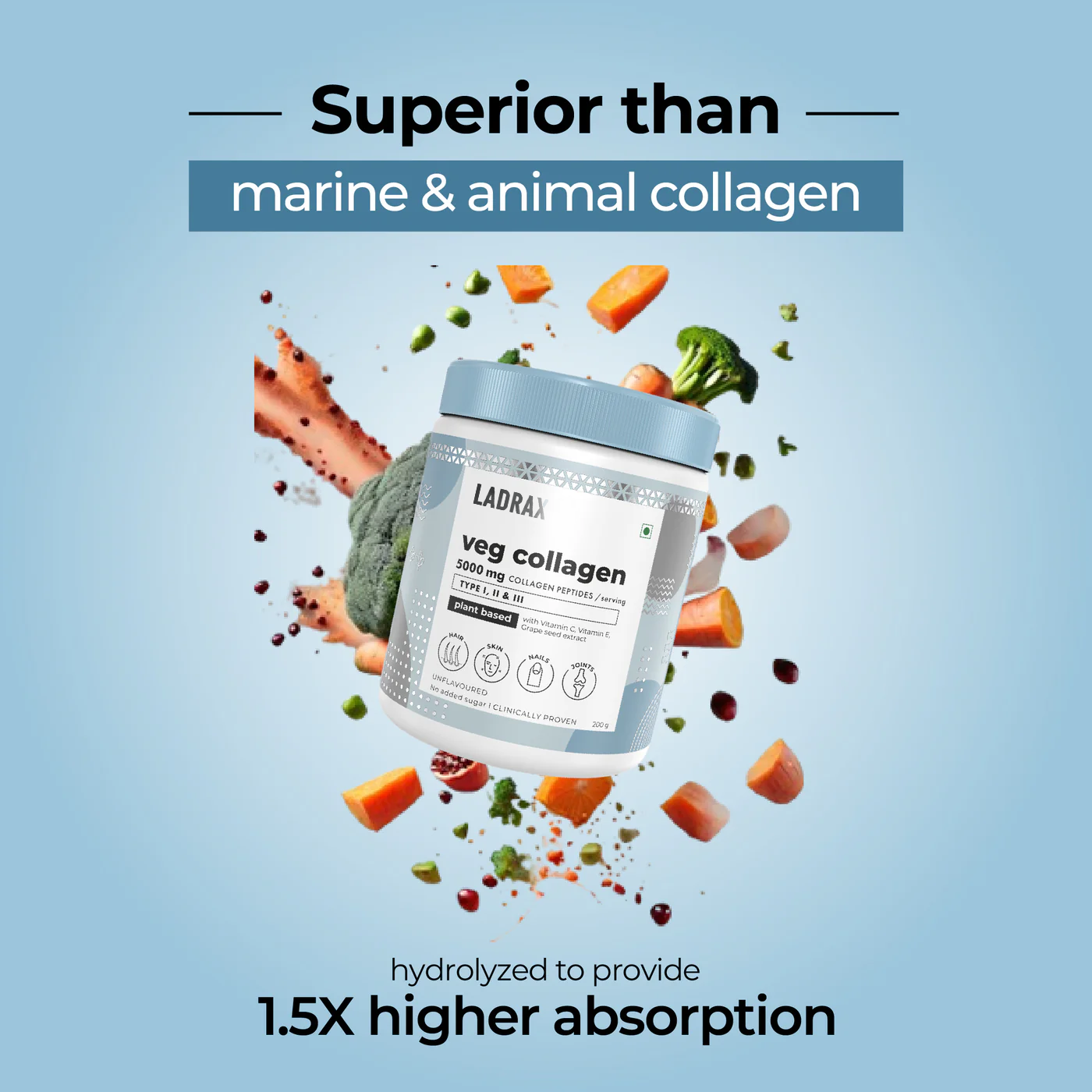 Ladrax Veg Collagen Peptides