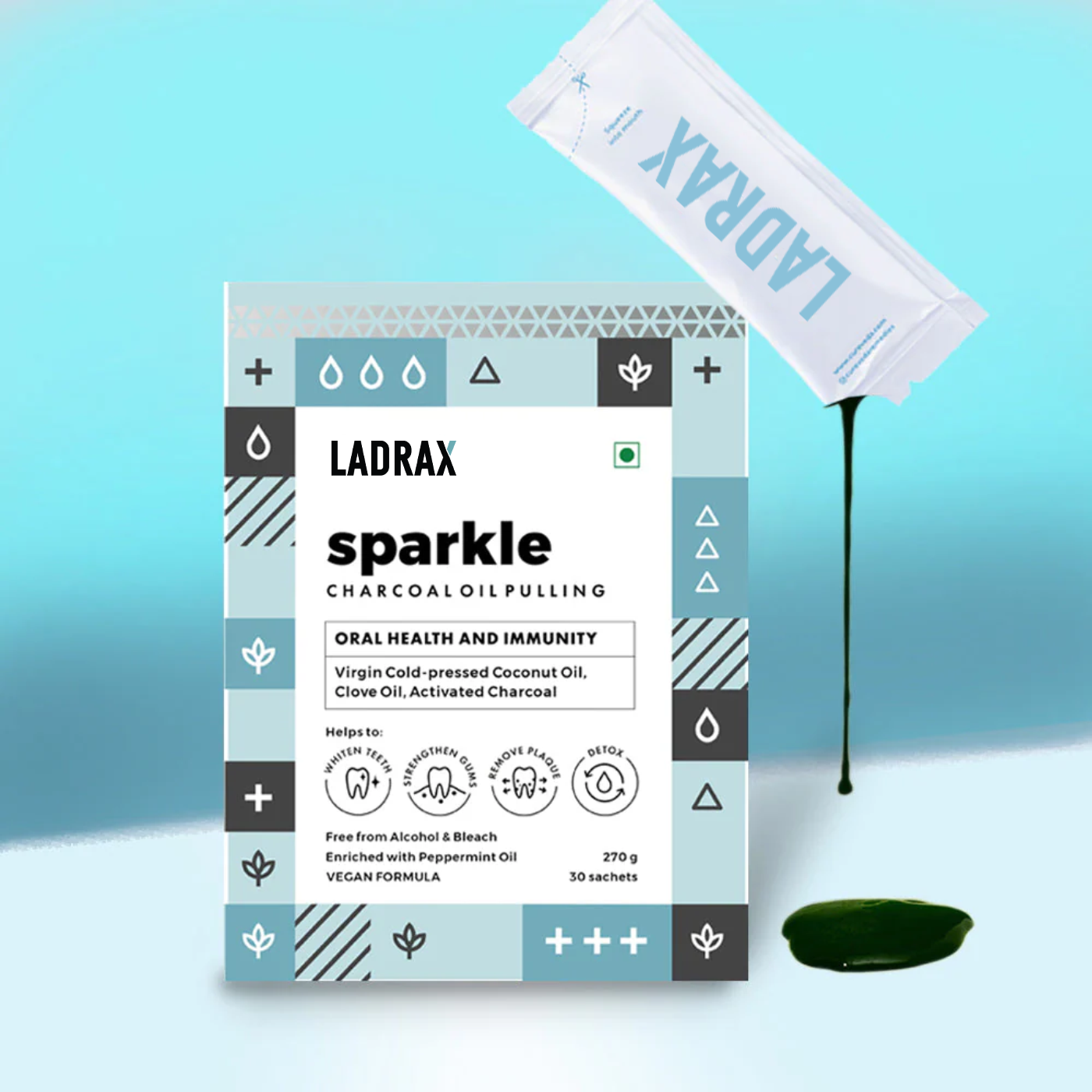 Ladrax Sparkle : Oil Pulling with Coconut Oil