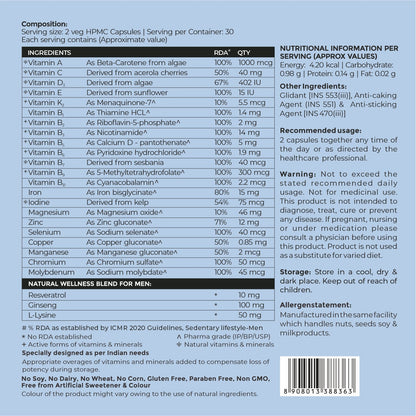 Multivitamin for Men - Plant based