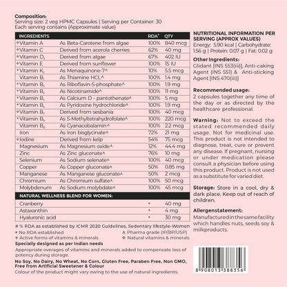 Multivitamin for Women - Plant based